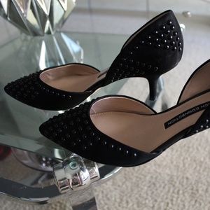 French Connection Studded Black Heels